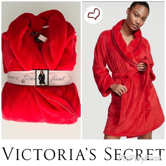 Victoria's Secret Other - Victoria’s Secret Cozy Plush Red Robe NWT M L #Holiday #Gift